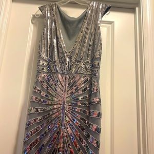 Brand new Large silver sequin mermaid dress